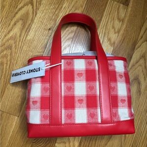 Stoney Clover Lane Red Gingham hand bag
